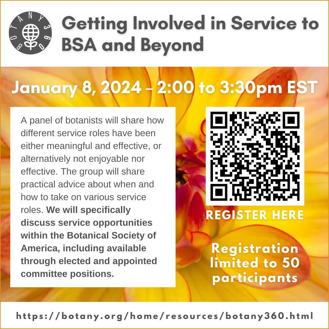 Botany360 Flyer for Getting Involved in Service to BSA and Beyond